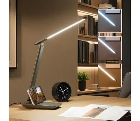 Lampy BRILAGI -LED Stmievateľná stolová lampa MODO LED/7W/230V 3000/4000/6500K antracit 004978