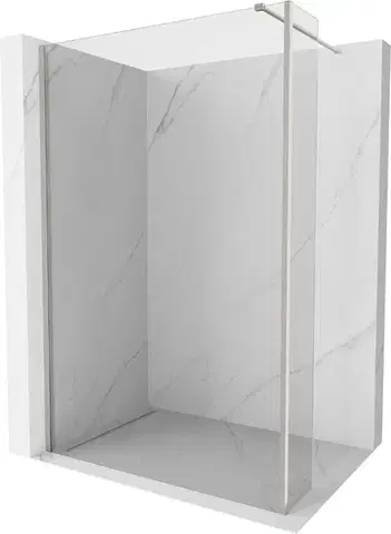 Sprchové dvere MEXEN/S - Kioto Sprchová zástena WALK-IN 90 x 30, transparent, nikel kefovaná 800-090-212-97-00-030
