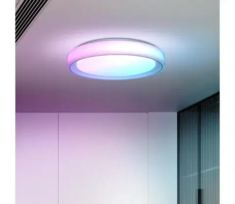 Svietidlá  WO8015 - LED RGB Stm. str. svietidlo FLOCO LED/30W/230V+RGB/6W+DO pr.40cm WO8015