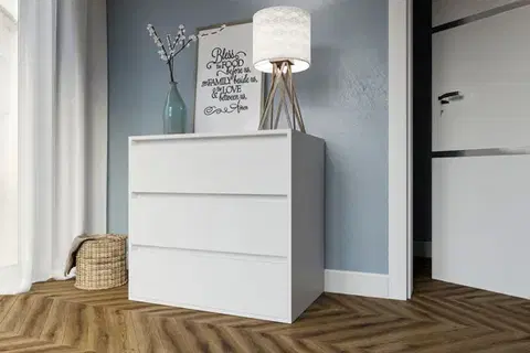 Komody a skrinky SONIJA 3 zásuvková komoda, biela
