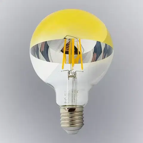 Žiarovky E27 Žiarovka FL LED G95 8W E27 4200K Half Amber