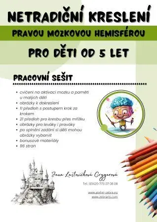 Pedagogika, vzdelávanie, vyučovanie Netradiční kreslení pravou mozkovou hemisférou