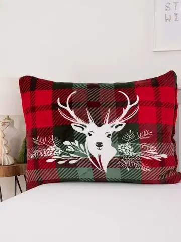 Dekoračné obliečky MKLozkoviny.sk Obliečka na vankúš mikroplyš 70 × 90 cm – Merry Christmas-  -