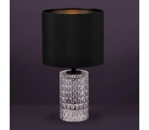 Lampy Eglo 39979 - Stolná lampa SAPUARA 1xE27/40W/230V čierna 39979