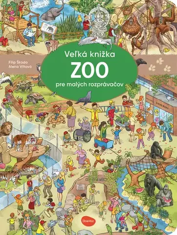 Leporelá, krabičky, puzzle knihy Vel'ká knižka ZOO pre malých rozprávačov - Alena Viltová,Filip Škoda