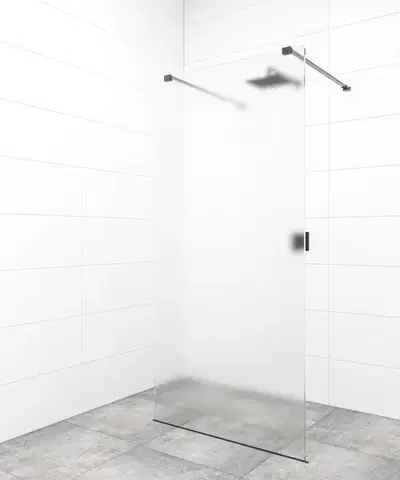 Sprchové dvere Sprchová zástena Walk-in 90 cm SAT vo farbe profilu čierna SATBWI90MSZAVC SATBWI90MSZAVC