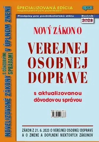 Zákony, zbierky zákonov Nový zákon o verejnej osobnej doprave 17/2023 - Ľubomír Tvorík