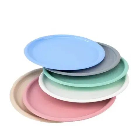 Podnosy a tácky Kinekus Podnos okrúhly, plastový, priemer 34cm, mix pastelových farieb
