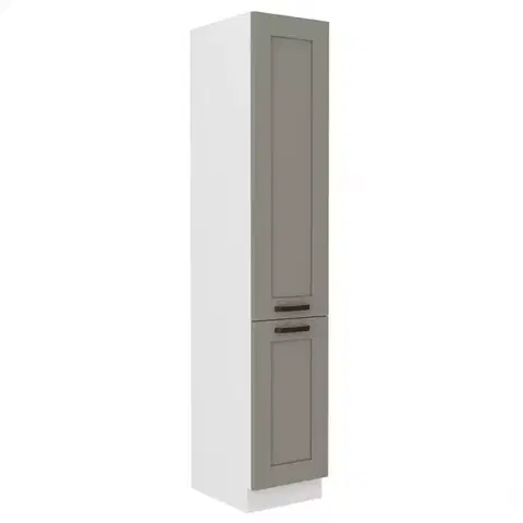 Kuchynské skrinky stojace Kuchynská skrinka Luna claygrey/biela 40DK-210 2F