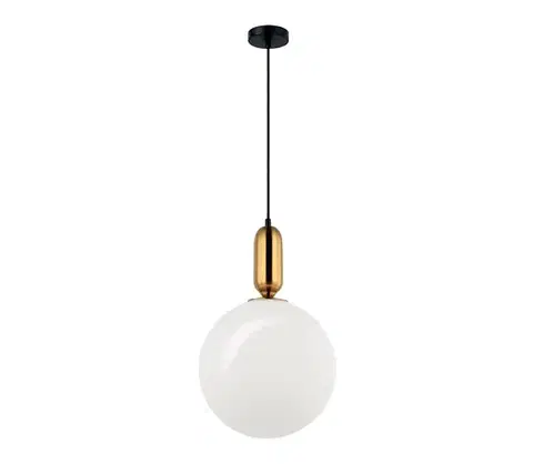 Svietidlá Viokef Lighting Závesné svietidlo na lanku NEPTUNE 1xE27/40W/230V zlaté 4230600