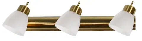 Stropná svetla Stropné svietidlo Venice strip 3*40W G9 biele patinované