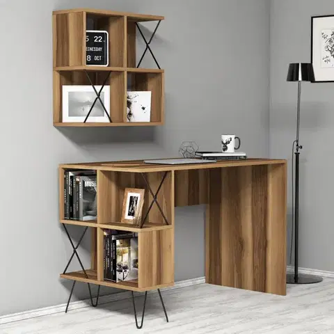 Písacie stoly Písací stôl Extra 2 - Walnut