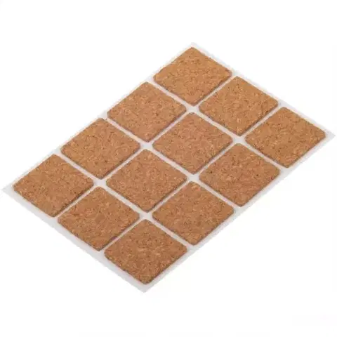 Príslušenstvo k nábytku Podložky korkové samolepiace 20x20mm