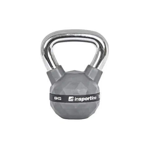 Kettlebell Pogumovaná činka inSPORTline Ketlebel PU 6kg