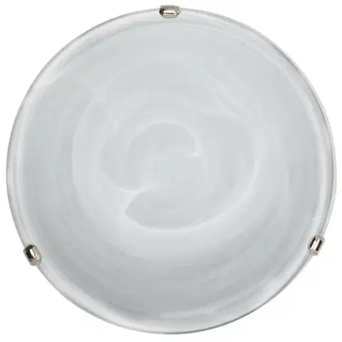 Stropná svetla Stropná lampa Duna, biela, chrómový držiak