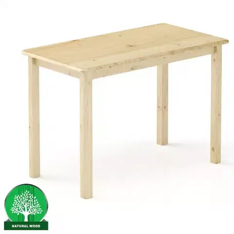 Borovicové stoly Stôl borovica ST104-120x75x60 surová