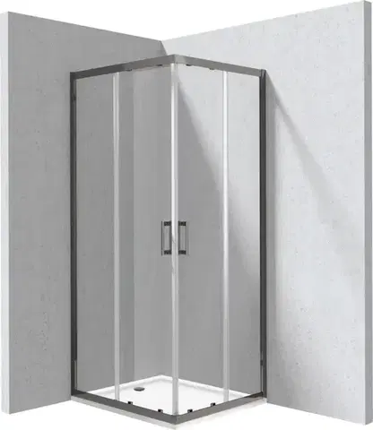 Sprchovacie kúty DEANTE - Funkia Evo obdĺžnikový sprchovací kút s vaničkou, obdĺžnikový, 80x90 cm KYCPD089P