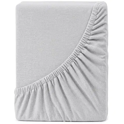 Plachty 4Home jersey prestieradlo Lycra sivá, 140 x 200 cm