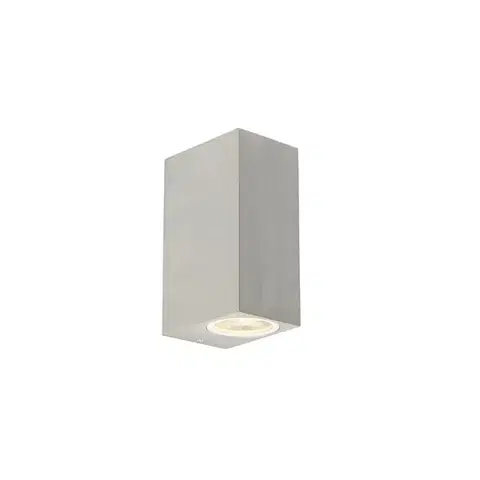 Vonkajšie nástenné svietidlá Moderná nástenná lampa hliníková 2-žiarovková IP44 - Baleno