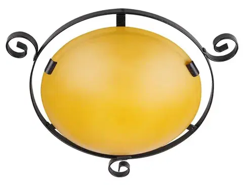 Stropná svetla Stropná lampa Tradition 2X60W hnedá