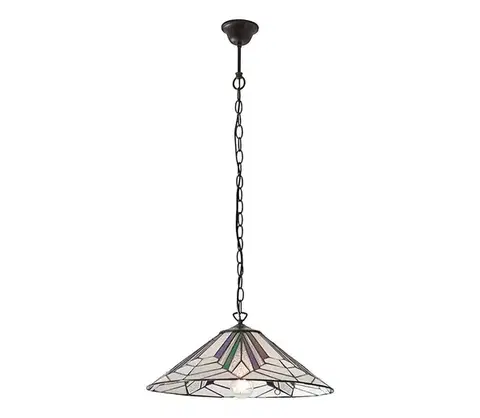 Svietidlá Endon 63938 - Luster na reťazi Tiffany ASTORIA 1xE27/60W/230V pr. 48 cm 63938