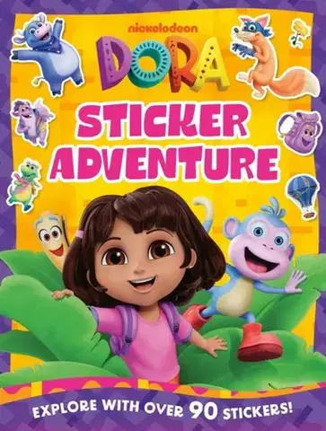 Nalepovačky, vystrihovačky, skladačky Dora Sticker Adventure Book