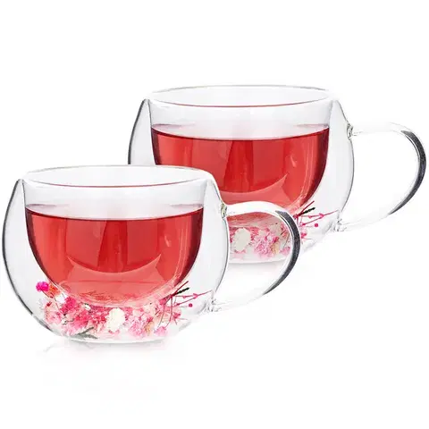 Hrnčeky a šálky 4Home Termo pohár na cappuccino Blossom Hot&Cool, 270 ml, 2 ks
