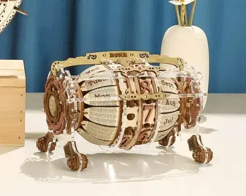 3D puzzle 3D Creative Mechanický kalendár s hodinami