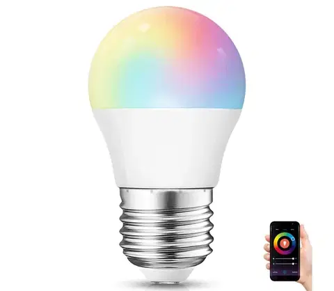 Žiarovky  B.V. LED RGBW Stmievateľná žiarovka G45 E27/6,5W/230V 2700-6500K Wi-Fi -  S10201FW1