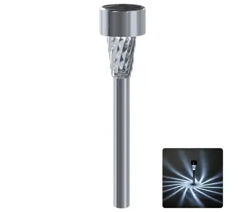 Záhradné lampy  B.V.  - LED solárne svietidlo LED/2V IP44 40 mAh matný chróm B10201O01