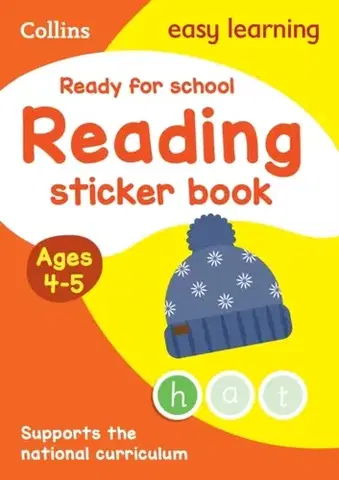 Príprava do školy, pracovné zošity Ready for school: reading Sticker Book Ages 4-5 - Easy Learning