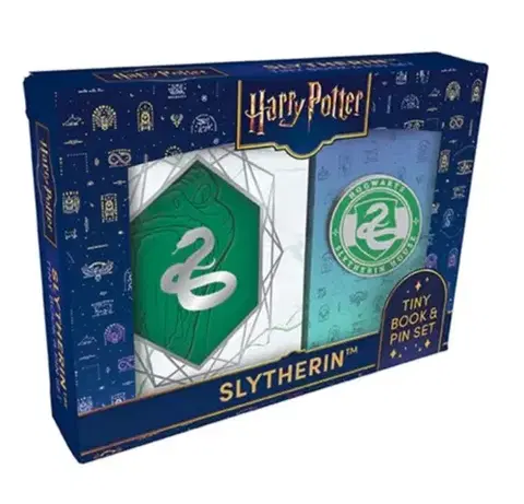 Odborná a náučná literatúra - ostatné Harry Potter: Slytherin Tiny Book and Pin Set - Editions Insight