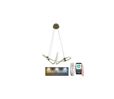 Svietidlá  LED Stmievateľný luster na lanku LED/25W/230V 3000-6500K + diaľkové ovládanie J4364/G