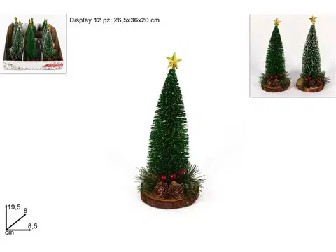 Vianočné stromčeky MAKRO - Stromček vianočný 19,5cm rôzne druhy