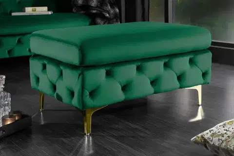 Taburety a podnožky Chesterfield taburet ZETHOS Dekorhome