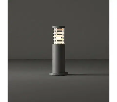 Záhradné lampy Ideal Lux - Vonkajšie svietidlo TRONCO 1xE27/42W/230V 40 cm IP65 antracit 248257