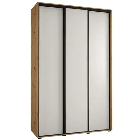 Šatníkové skrine Skriňa 45 Canaris 1 160 artisan/biela/čierna