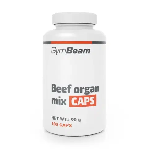 Ostatné špeciálne doplnky výživy GymBeam Zmes hovädzích orgánov CAPS