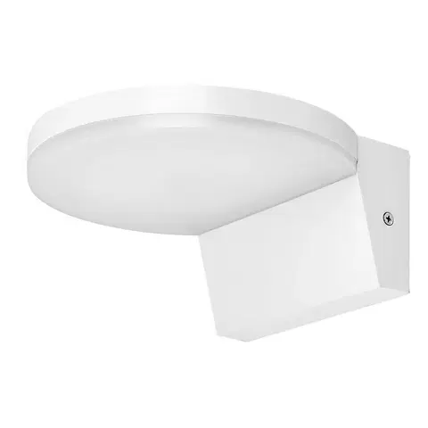 Záhradné lampy Rabalux 77118 vonkajšie nástenné LED svietidlo Batida, biela