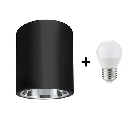 Svietidlá  LED Stropné svietidlo JUPITER 1xE27/6W/230V 145x130 mm SA1043+KB0018