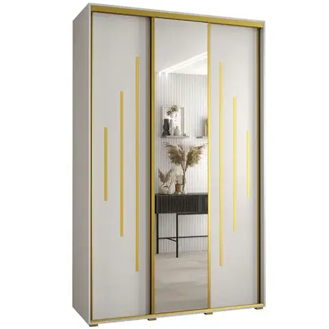 Šatníkové skrine Skriňa 45 Canaris 13 180 biela/gold