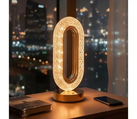 Lampy  Stmievateľná nabíjacia stolná LED lampa DUBAI LED/2W/5V 400 mAh zlatá 12504