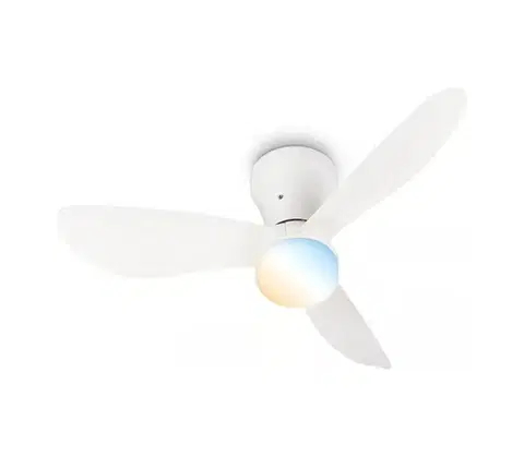 Ventilátory Brilo - LED stmievateľný stropný látor LUFITO LED/15W/230V 3000/4000/6000K biely + diaľkové ovládanie 3971016