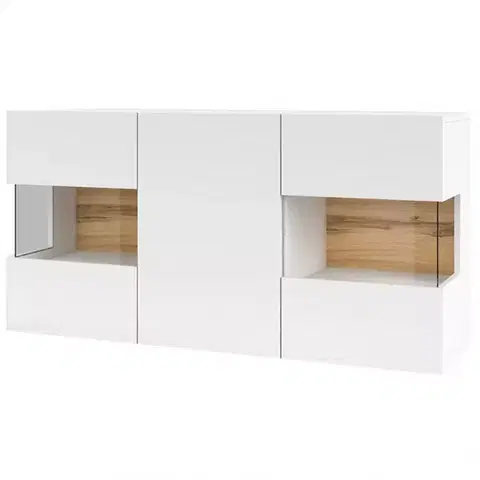 Komody Komoda 3d Ava 25 biela/wotan