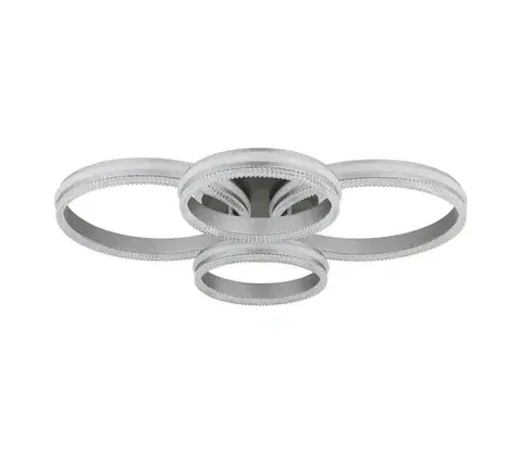 Svietidlá Globo 67377-90 - stmievateľné LED stropné svietidlo FRANCINE LED/90W/230V strieborné+DO 67377-90