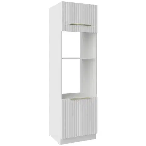 Kuchynské skrinky stojace Kuchynská Skrinka Tuluza 60DPM-210 2F biely mat lamel