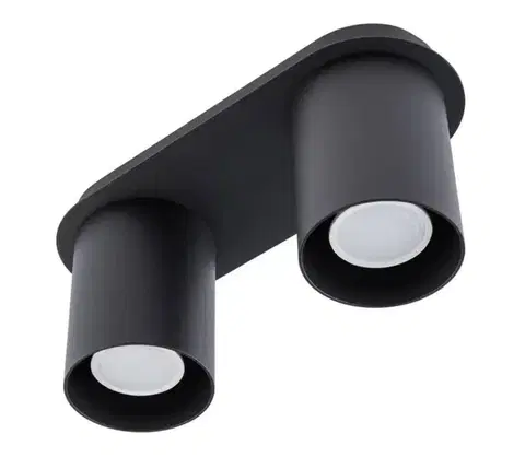 Svietidlá  Stropné svietidlo CREEP 2xGU10/25W/230V čierna SKU013295