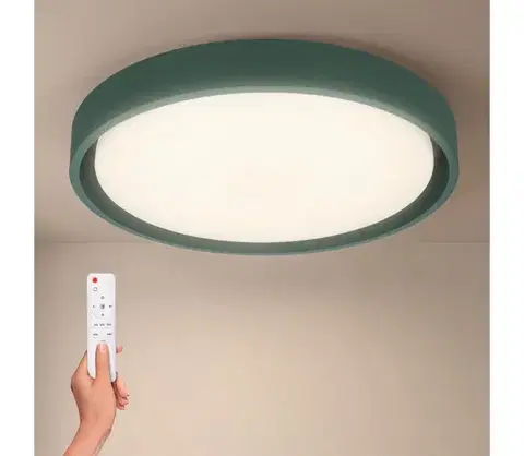 Svietidlá BRILAGI - stmievateľné LED svietidlo MATTEO LED/48W/230V 3000–6500 K, priemer 41 cm, zelené, vrátane diaľkového ovládania WO800-OEM32-40