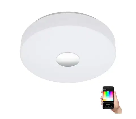 Svietidlá Eglo 96819 - LED RGB Stmievateľné stropné svietidlo BERAMO-C LED/17W/230V 96819