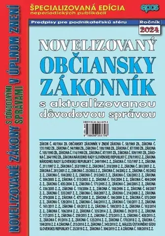 Zákony, zbierky zákonov Novelizovaný občiansky zákonník 13/2024